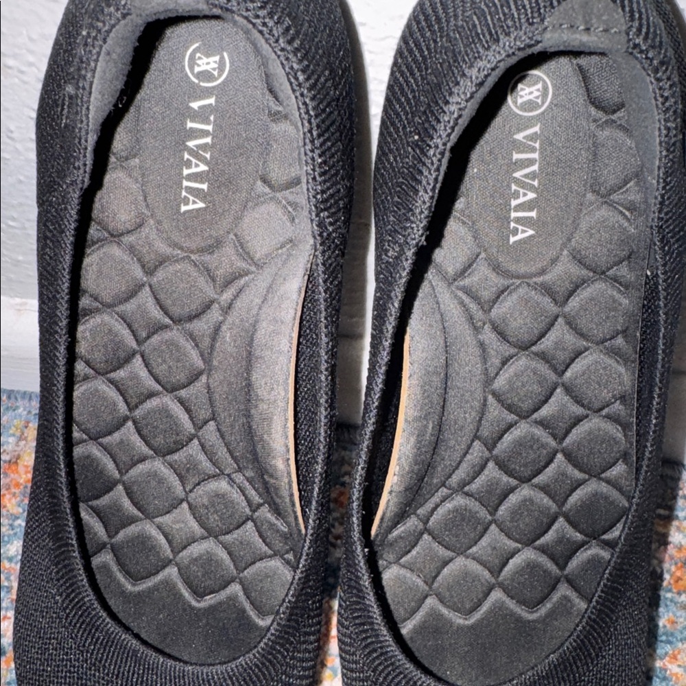 Vivaia Round-Toe Black Flats (Claire) Women's Size 42 or US 10.5 - Picture 5 of 17